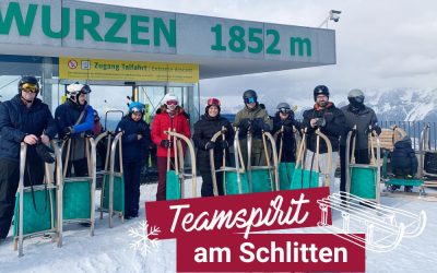 Teamspirit am Schlitten – QM/QS-Team stärkt Zusammenhalt in Schladming